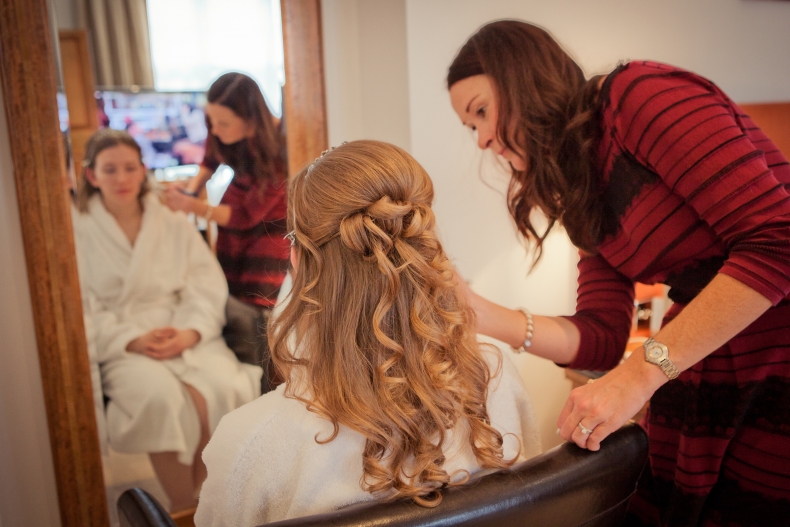 Timeless Classic Wedding Hair and Make up for Amy at the Waterhead Hotel